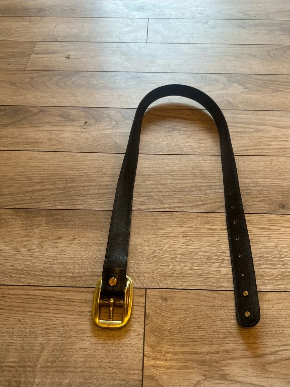 Dunhill Belt in Leather and Brass